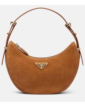 Prada Borsa A Spalla Arque - Marrone