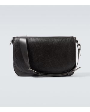 Metier Hunter Leather Messenger Bag - Black