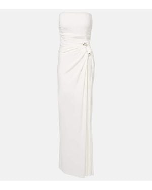 Jonathan Simkhai Emma Gathered Maxi Dress - White