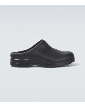 Comme des Garçons Slippers Aus Leder - Schwarz
