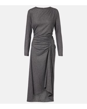 Veronica Beard Midikleid Theodora Aus Einem Wollgemisch - Grau
