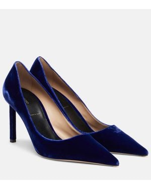 Tom Ford Escarpins Betty 85 En Velours - Bleu