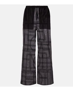TOTEME Hose Aus Voile - Schwarz