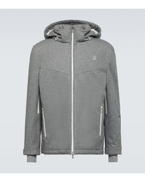 Brunello Cucinelli Skijacke Aus Wolle - Grau