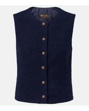 Loro Piana Weste Aus Einem Kaschmirgemisch - Blau