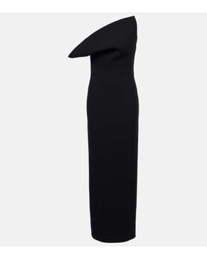 KHAITE Catto Crepe Maxi Dress - Black