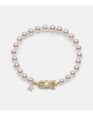 Mikimoto Pulsera De Oro De 18 Ct Con Perlas - Metálico