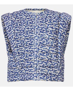 Isabel Marant Weste Aziela Aus Baumwolle - Blau