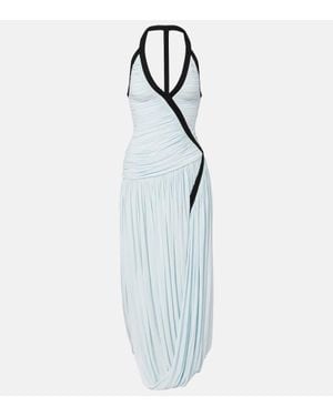 Christopher Esber Maxikleid Suspended Aus Jersey - Blau
