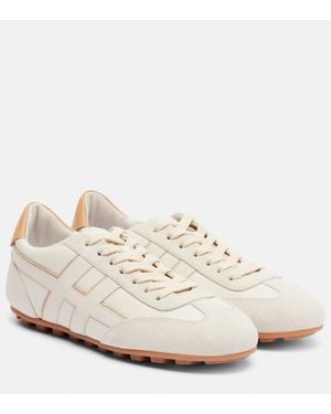 Hogan Sneakers Olympia Aus Veloursleder - Weiß