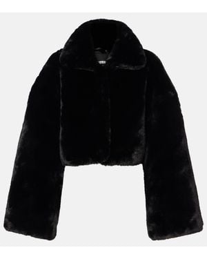 ROTATE BIRGER CHRISTENSEN Faux Fur Jacket - Black