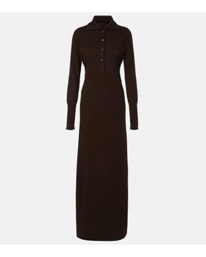 Tom Ford Knitted Cashmere Maxi Dress - Black