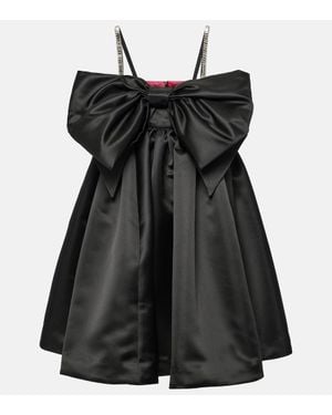 Nina Ricci Bow-Detail Duchesse Satin Minidress in Purple | Lyst