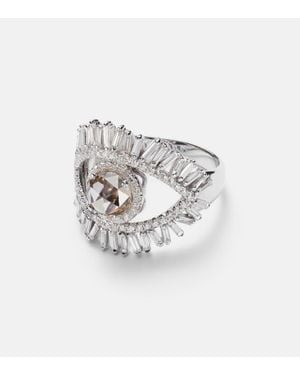 Suzanne Kalan One Of A Kind 18Kt Ring With Diamonds - White