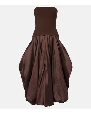 Jonathan Simkhai Robe Midi Izzy - Marron