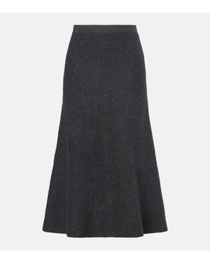 The Row Jupe Midi Lian En Coton - Noir