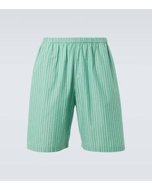 The Row Shorts Zindel De Algodon A Rayas - Verde