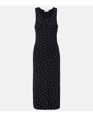 Altuzarra Robe Midi Geordie A Ornements - Bleu