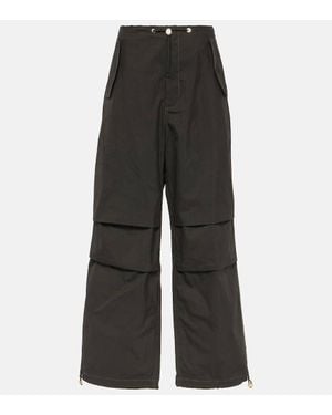 Dion Lee Weite Hose Aus Einem Baumwollgemisch - Grau