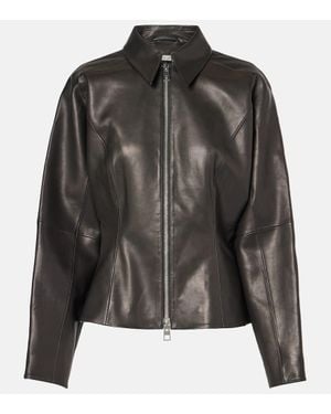 The Sei Leather Jacket - Black