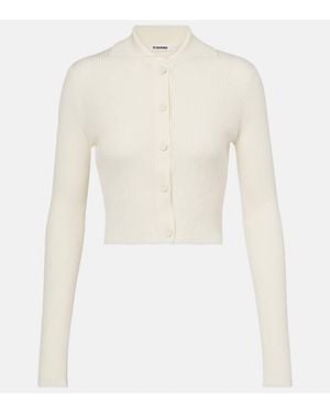 Jil Sander Cardigan Cropped - Bianco
