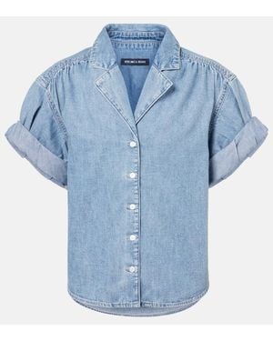 Veronica Beard Ilene Denim Shirt - Blue