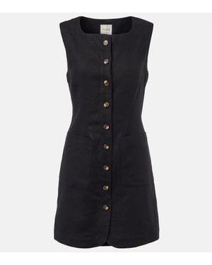 Posse Emma Linen Minidress - Black