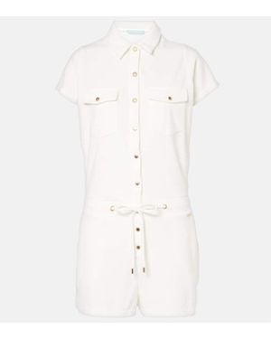 Melissa Odabash Jumpsuit Cheryl Aus Einem Baumwollgemisch - Natur