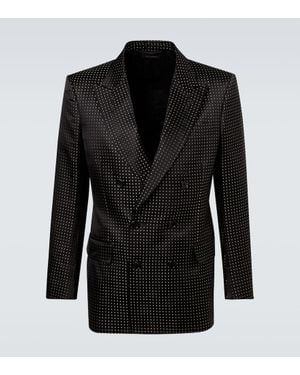 Tom Ford Anzugjacke Aus Seide - Schwarz
