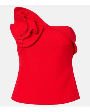 Roland Mouret Top Aus Crepe - Rot
