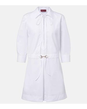 Gucci Cotton Short Dress - White