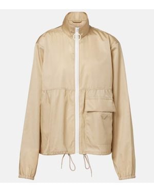 Prada Jacke Aus Re-Nylon - Natur