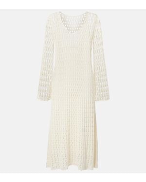 Altuzarra Jemmy Open-Knit Maxi Dress - White
