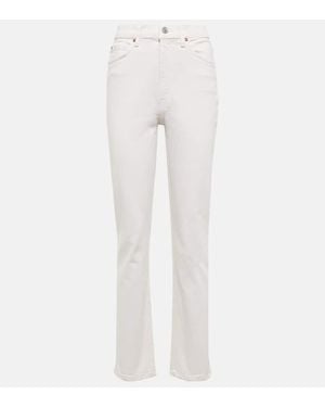 RE/DONE Jeans Regular 70S A Vita Alta - Bianco