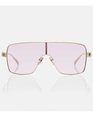 Gucci Embellished Mask Sunglasses - Pink