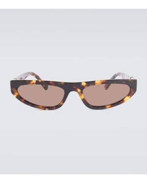 Miu Miu Gafas De Sol Cat-Eye Con Logo - Marrón