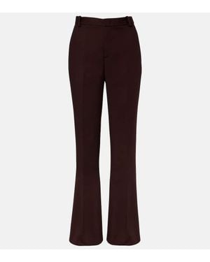 Vince Pantaloni Flared A Vita Media - Viola