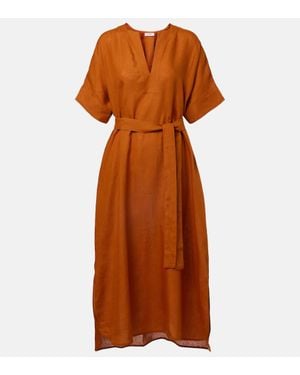 Eres Kaftan Bibi Aus Leinen - Braun