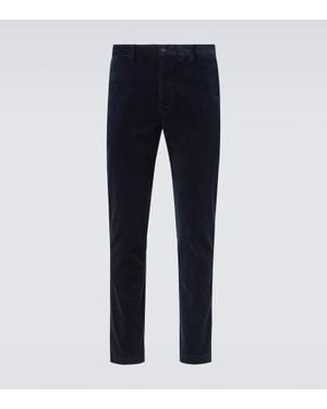 Polo Ralph Lauren Cotton Corduroy Straight Trousers - Blue