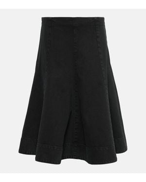 KHAITE Lennox Denim Skirt - Black
