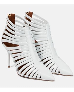 Malone Souliers Heni Leather Ankle Boots - White