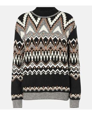 Bogner Skipullover Avena Aus Jacquard - Schwarz