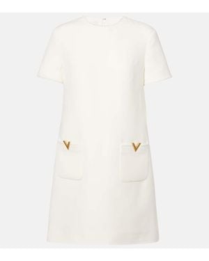 Valentino Vgold Crepe Couture Minidress - Natural