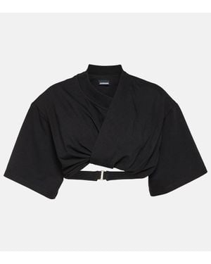 Jacquemus Le T-Shirt Bahia Court - Black