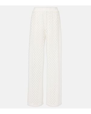 Melissa Odabash Pantalones Palazzo Adi De Tiro Alto - Blanco