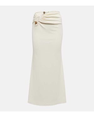 Christopher Esber Distort Cutout High-waisted Midi Skirt - Natural