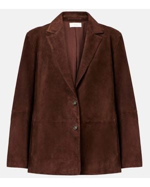 Vince Blazer Aus Veloursleder - Braun