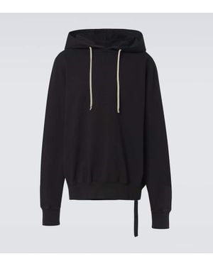 Rick Owens Hollywood Cotton Jersey Hoodie - Blue