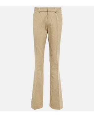 Petar Petrov Cotton And Wool-blend Straight Pants - Natural