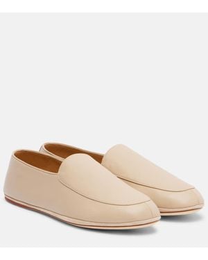 Loro Piana Anton Leather Loafers - Natural